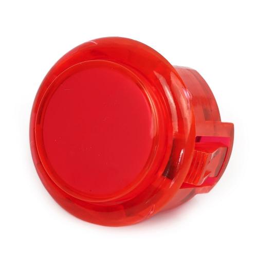 Arcade Button, 30mm, transparent - Farbe: rot