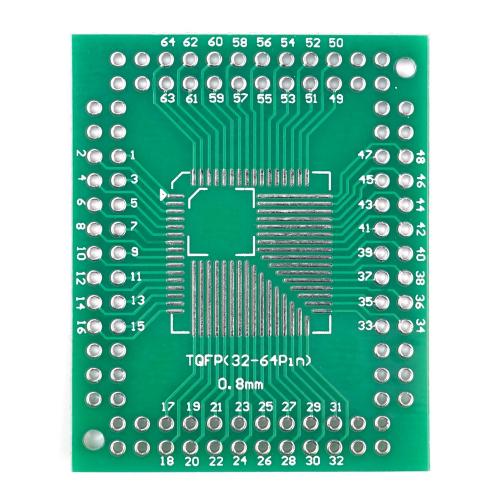SMD Breakout Adapter fr TQFP 32 44 64 80 100, 0,50mm / 0,80mm
