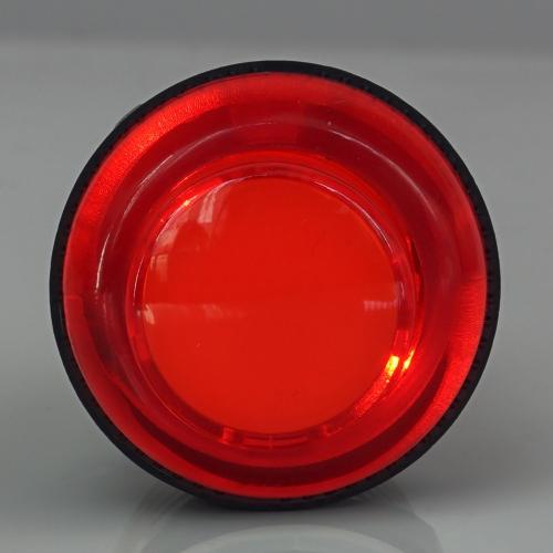 Arcade Button, 30mm, beleuchtet (LED 5V DC), transparent - Farbe: rot