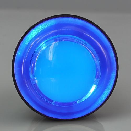 Arcade Button, 30mm, beleuchtet (LED 5V DC), transparent - Farbe: blau