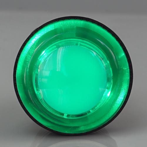 Arcade Button, 30mm, beleuchtet (LED 5V DC), transparent - Farbe: grn