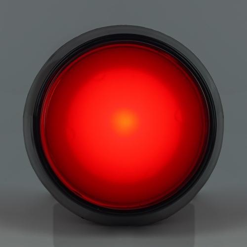 Large Arcade Button, 60mm, beleuchtet (LED 12V DC) - Farbe: rot