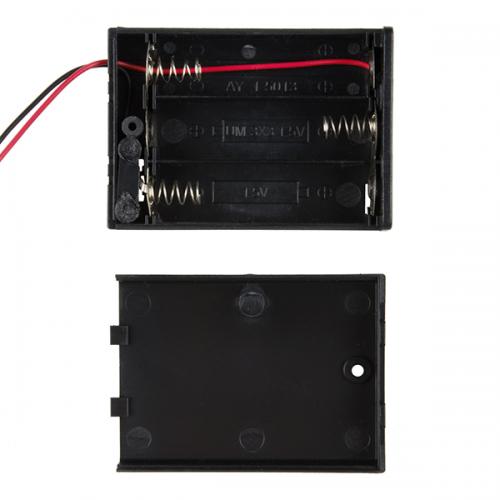 Batteriehalter fr 3x Mignon AA mit Cover und Schalter, JST Stecker