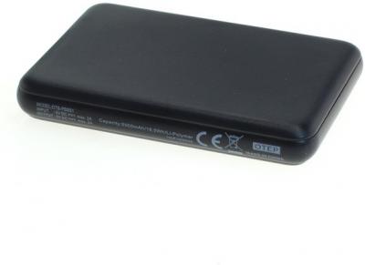 Powerbank, 5.000mAh, USB-A Ausgang, schwarz