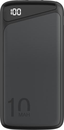Slimline Powerbank, mit Status-Display, 10.000mAh, schwarz