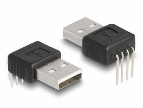 Adapter USB 2.0 Type-A Stecker - 4 Pin 90 gewinkelt
