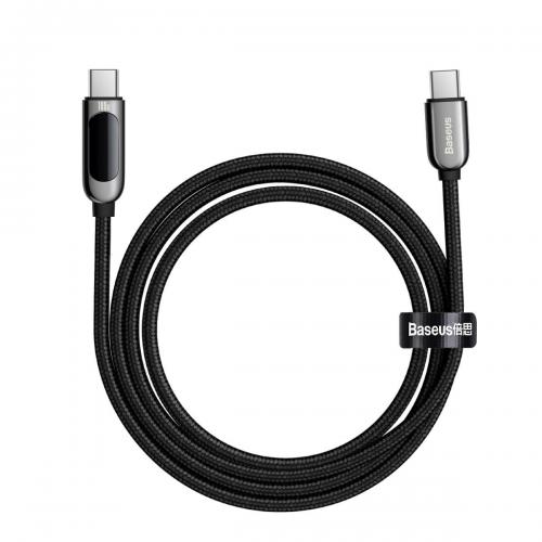 Baseus Display Kabel, USB Type-C - USB Type-C, 100W, schwarz, 2m