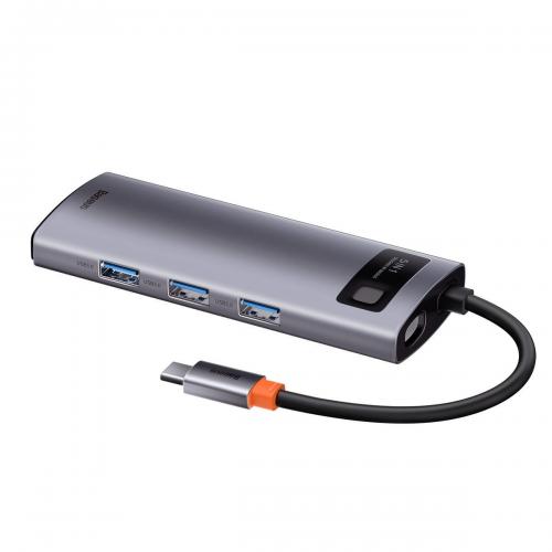 Baseus Metal Gleam 5in1 Hub, USB-C zu 3x USB 3.0 + HDMI 4K@60Hz + USB-C PD