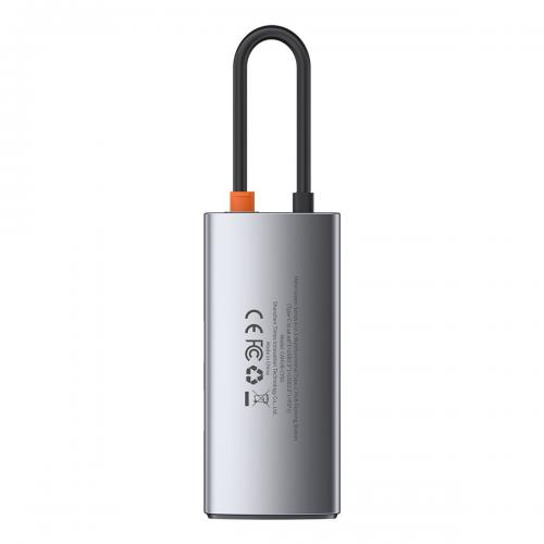 Baseus Metal Gleam 4in1 Hub, USB-C zu USB 3.0 + USB 2.0 + HDMI + USB-C PD