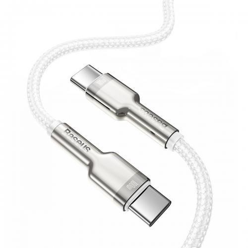Baseus Cafule USB Type C Kabel, C Stecker - C Stecker, 100W, wei, 2m