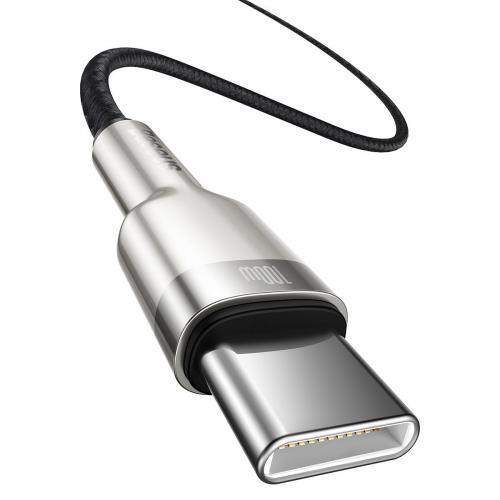 Baseus Cafule USB Type C Kabel, C Stecker - C Stecker, 100W, schwarz, 2m