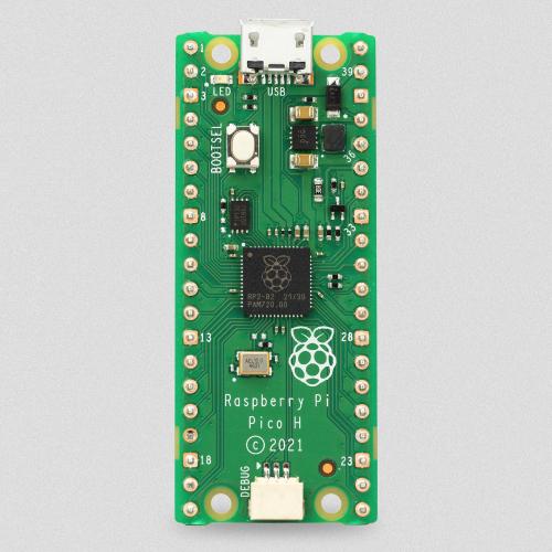 Raspberry Pi Pico, RP2040 Mikrocontroller-Board, mit Headern