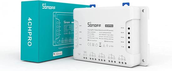Sonoff 4CHPROR3 4 Channel Smart Switch, 4-Kanal Schaltaktor, WiFi + 433MHz