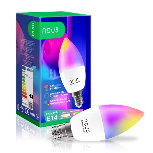 Nous P4 Smarte WLAN Lampe RGB, E14