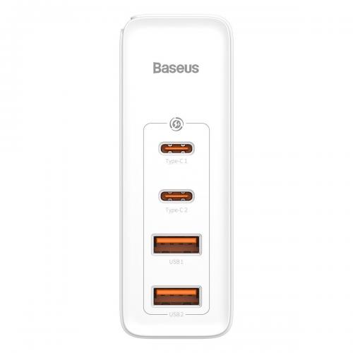 Baseus GaN2 Pro Quick Travel Charger / Ladegert, 2x USB-C + 2x USB, 100W, wei