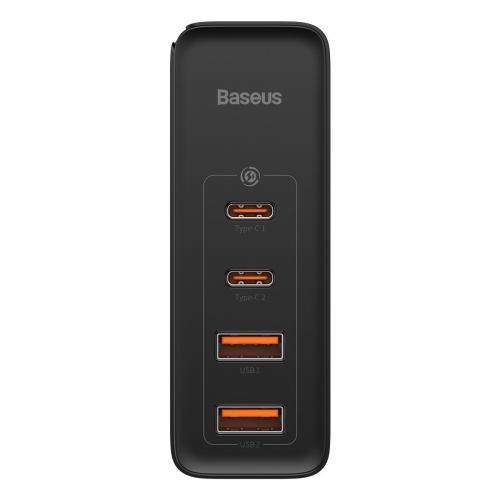 Baseus GaN2 Pro Quick Travel Charger / Ladegert, 2x USB-C + 2x USB, 100W, schwarz