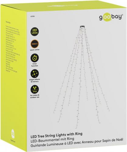 Goobay 280 LED-Baummantel mit Ring
