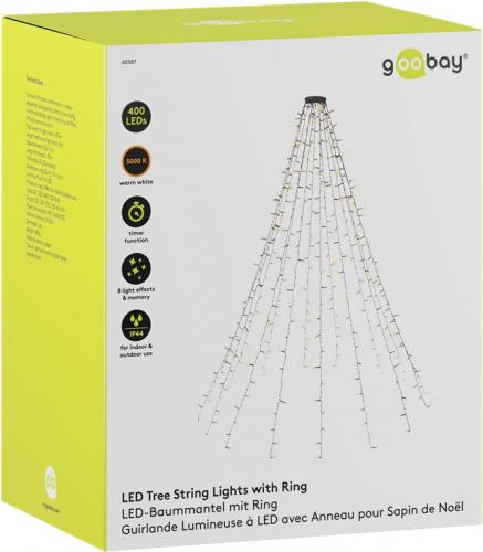 Goobay 400 LED-Baummantel mit Ring