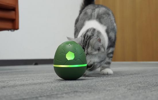 Cheerble Wicked Egg Interaktives Spielzeug fr Hunde und Katzen, olivgrn