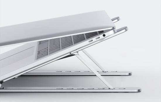 Orico Stnder fr Laptops, verstellbar, silber