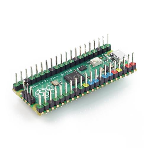 Stiftleisten / Pin Header Set fr Raspberry Pi Pico, farbig kodiert, oben