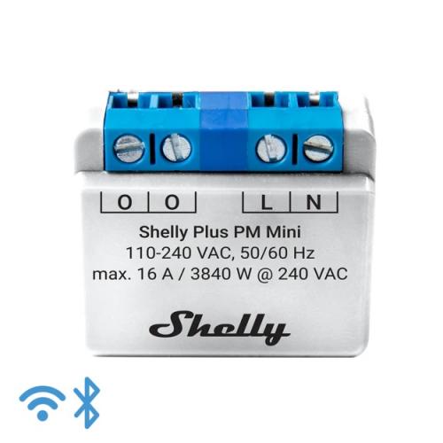Shelly Plus PM Mini, WLAN + Bluetooth Unterputz-Energiemessgerät