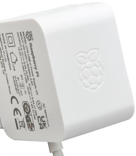Raspberry Pi 27W USB-C Power Supply, Netzteil, wei