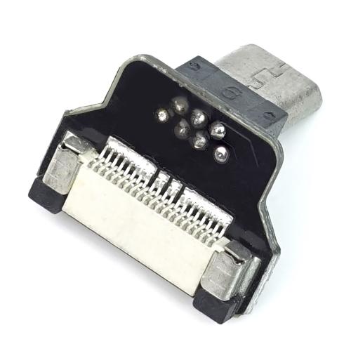 Micro USB 2.0 Typ B Stecker, nach oben gewinkelt, fr DIY USB Kabel