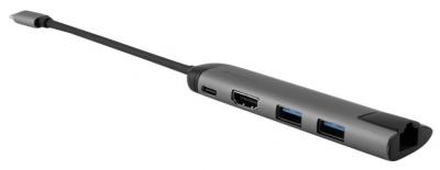 Verbatim USB-C Multiport-Hub: 4K HDMI, Dual USB 3.0, Gigabit Ethernet, Schnellladefunktion