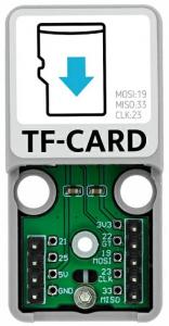 M5Stack Atomic TF-Kartenleser, Untersttzt bis 16GB FAT/FAT32, Selbstauswerfend, fr ATOM Serie