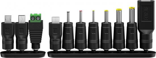 Goobay Universal-Netzteil: mit 11 Adaptern darunter 4 x USB und 7 x DC-Adapter, 3V-12V, 7,2W, 0,6 A
