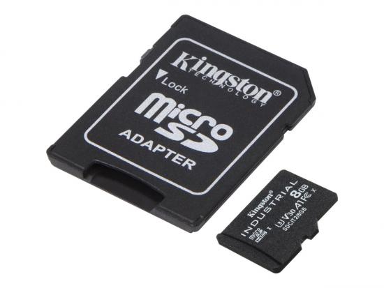 Kingston Industrial Grade microSDHC Class 10 Speicherkarte + Adapter 8GB