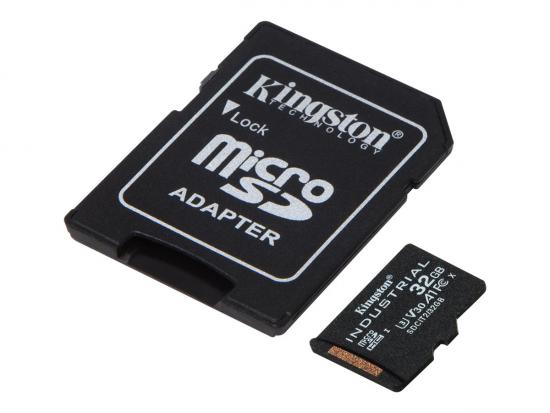 Kingston Industrial Grade microSDHC Class 10 Speicherkarte + Adapter 32GB