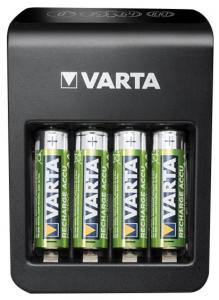 VARTA LCD Plug Charger+ Ladegert, LCD-Anzeige, AA/AAA/9V NiMH, inkl. 4 Akkus 