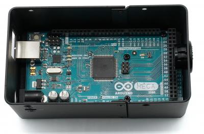 KKSB Gehuse fr Arduino Uno Rev3 & Arduino Mega Rev3, extra hoch, Stahl, pulverbeschichtet, schwarz