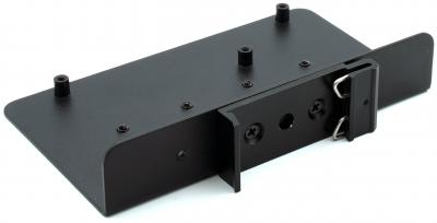 KKSB Arduino DIN-Schienenhalterung, pulverbeschichteter Stahl, schwarz