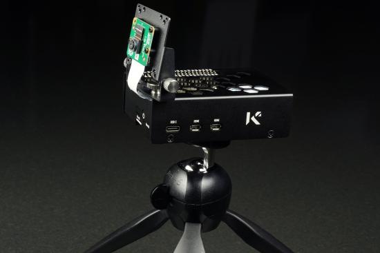 KKSB Gehuse fr Raspberry Pi 5, GPIO Zugang, lasergeschnitten, sandgestrahlt, Aluminium, schwarz