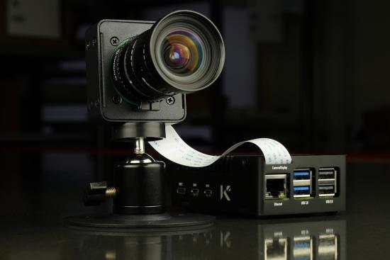 KKSB SBC Kameragehuse mit 360-Grad-Drehhalter, Stahl / Aluminium, schwarz 