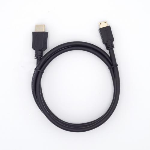 High Speed Mini HDMI Kabel mit Ethernet schwarz - Lnge: 1,00 m
