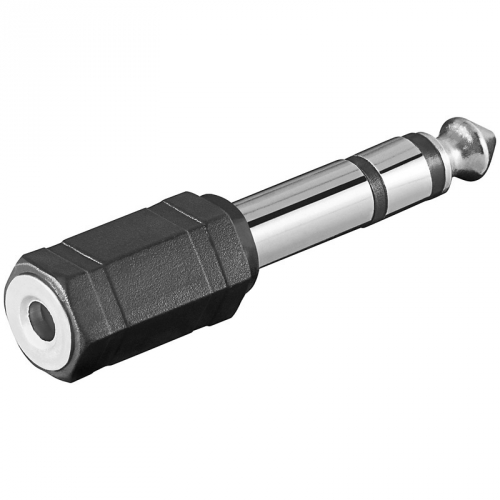 Klinken Adapter 3,5mm Stereo Klinkenkupplung - 6,3mm Stereo Klinkenstecker