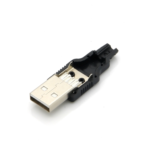 USB 2.0 Typ A Stecker, gerade, Lötmontage