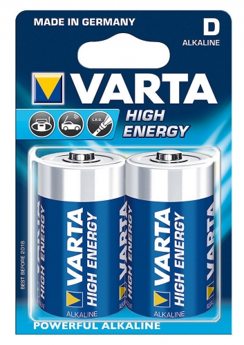 VARTA High Energy Batterien Alkaline Mono D, 2er Blister