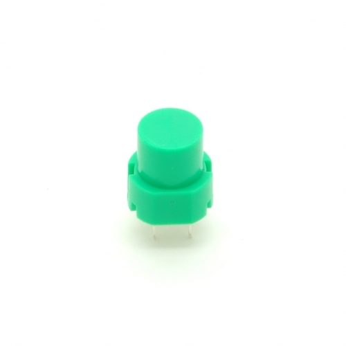 Mikro-Drucktaster 12mm rund, Printmontage, Schließer - Farbe: grün