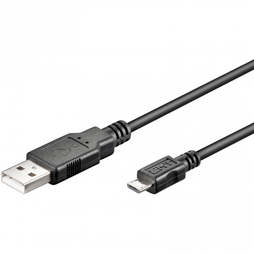 USB 2.0 Hi-Speed Kabel A Stecker  Micro B Stecker schwarz