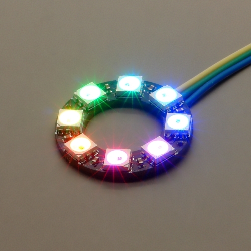 NeoPixel Ring mit 8 WS2812 5050 RGB LEDs