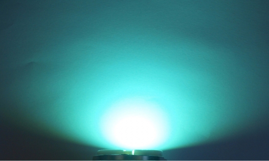OptoSupply LED, 5mm, 8-8,6lm, 15°, klar, aqua green
