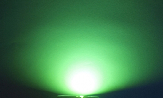 OptoSupply LED, 5mm, 8.5-9.2lm, 15, klar, lime green