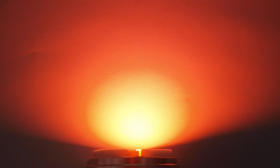 OptoSupply LED, 5mm, 4-4.4lm, 15°, klar, peach orange