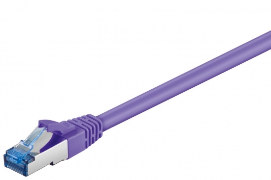 CAT 6a Netzwerkkabel, S/FTP, LS0H, violett - Lnge: 15,0 m