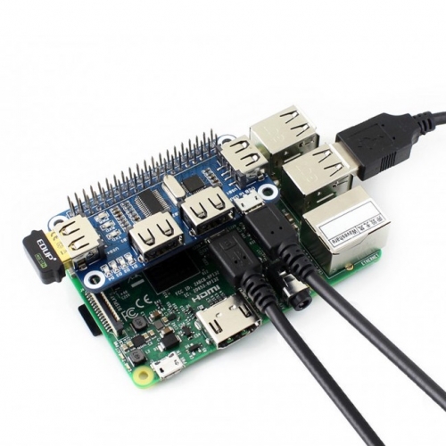 4 Port USB Hub pHAT fr Raspberry Pi